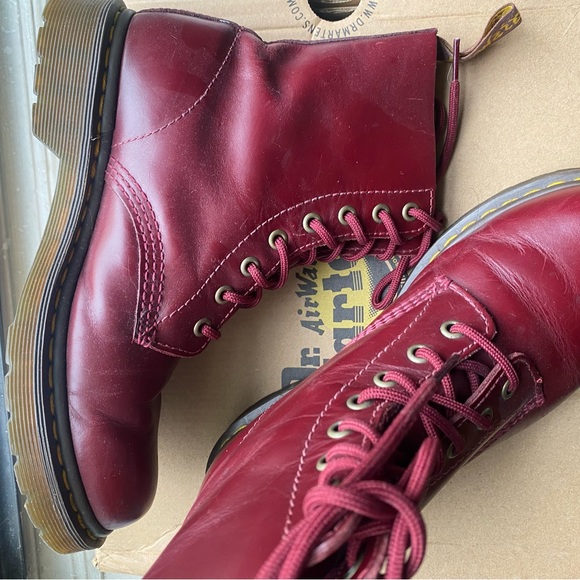 Burgundy docs only worn a few times! - Picture 3 of 5